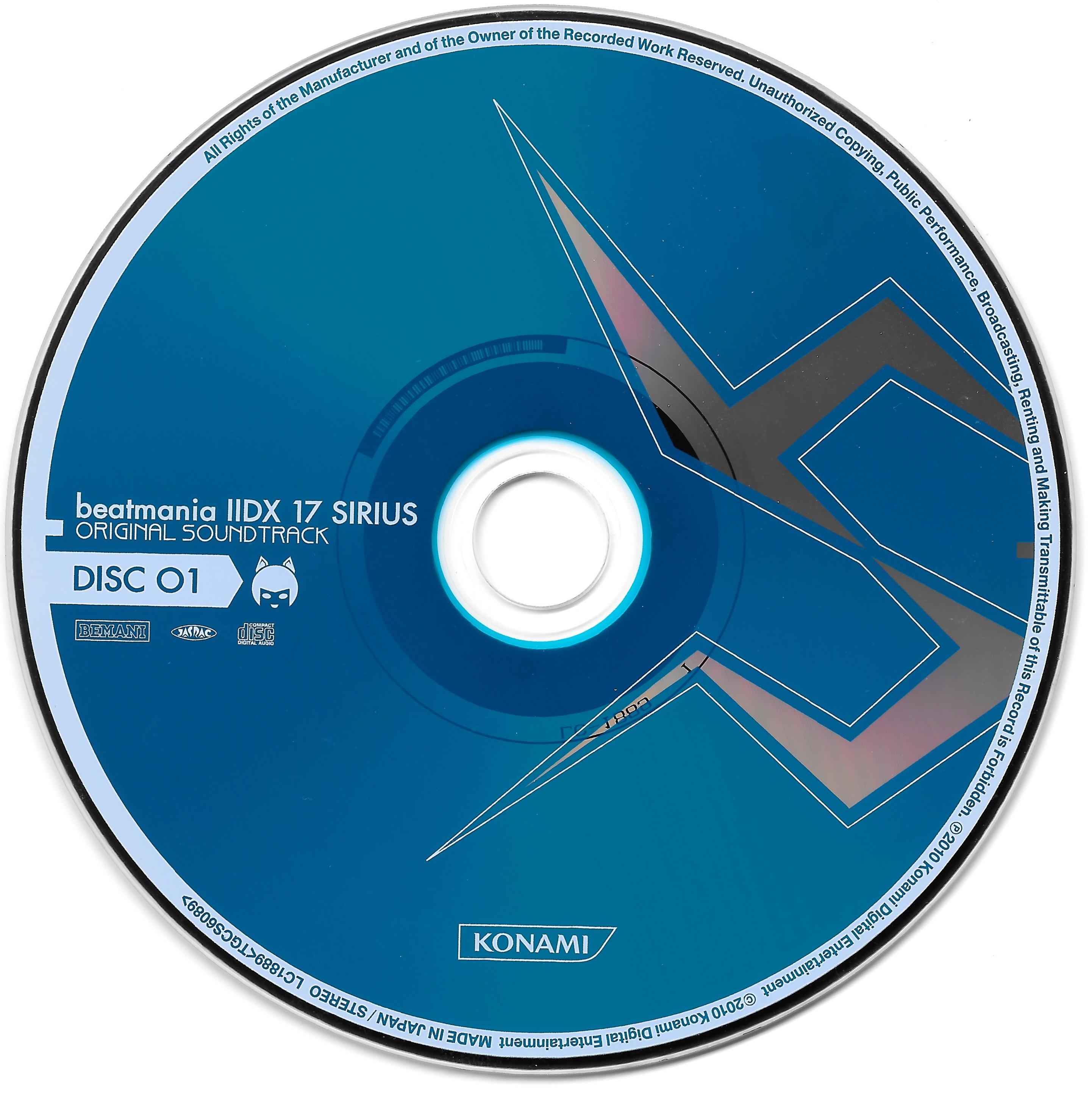 beatmania IIDX 17 SIRIUS ORIGINAL SOUNDTRACK (2010) MP3 - Download